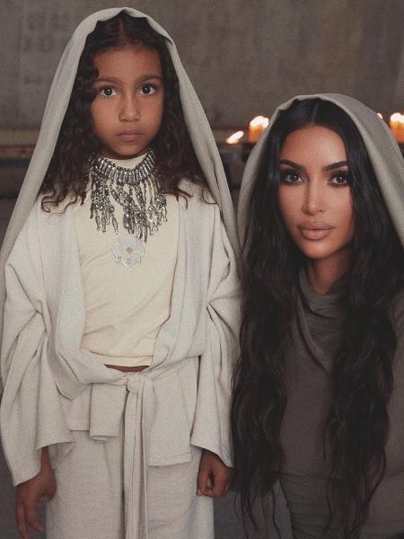 Kim Kardashian e a filha North West - Reprodução/Instagram