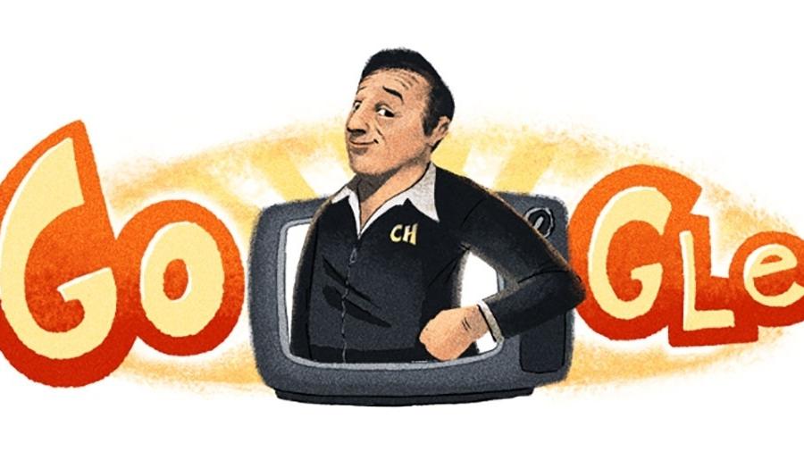 Doodle de Roberto Bolaños no Google - Reprodução/Google