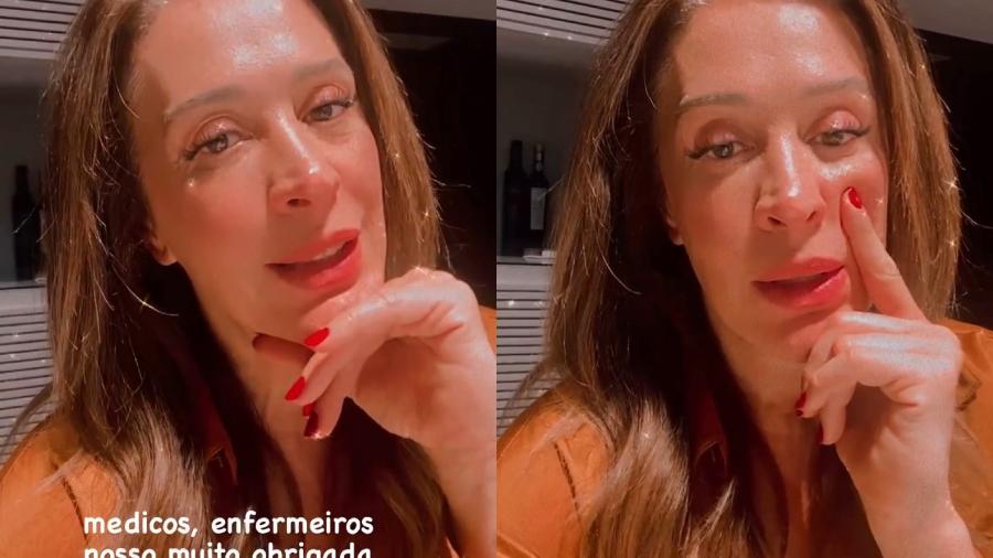 Claudia Raia grava vídeos profissionais da linha de frente do combate ao novo coronavírus - Reprodução/ Instagram @claudiaraia