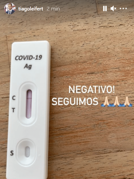BBB 21: Tiago Leifert compartilha resultado negativo em teste de covid - Reprodução / Instagram @tiagoleifert - Reprodução / Instagram @tiagoleifert