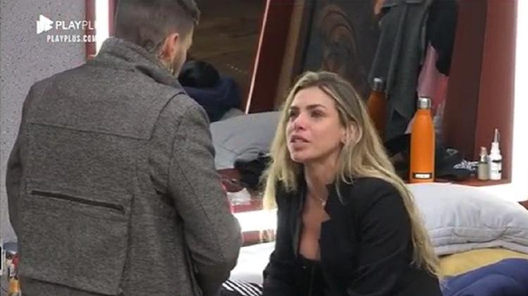 A Fazenda 2021: Erika Schneider discute com Gui Araujo - Reprodução/Playplus - Reprodução/Playplus
