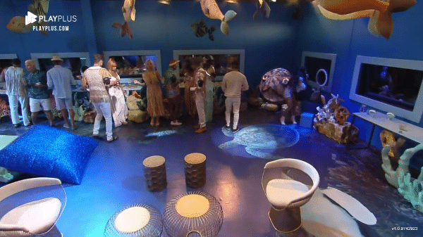 A Fazenda 2021: Peões curtem festa com tema 'fundo do mar' - Reprodução/PlayPlus