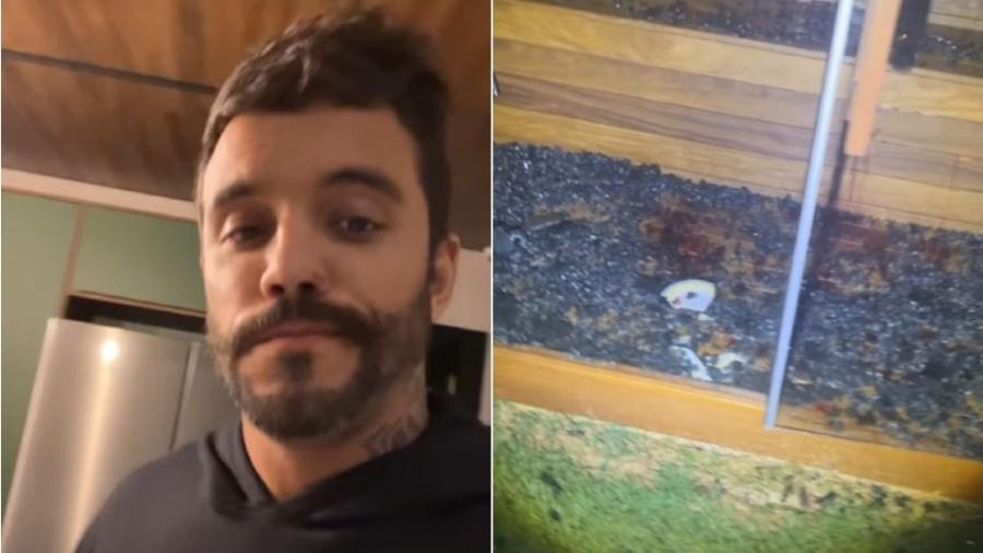 André Coelho estava com o pai na sauna que estourou em casa - Reprodução/Instagram 