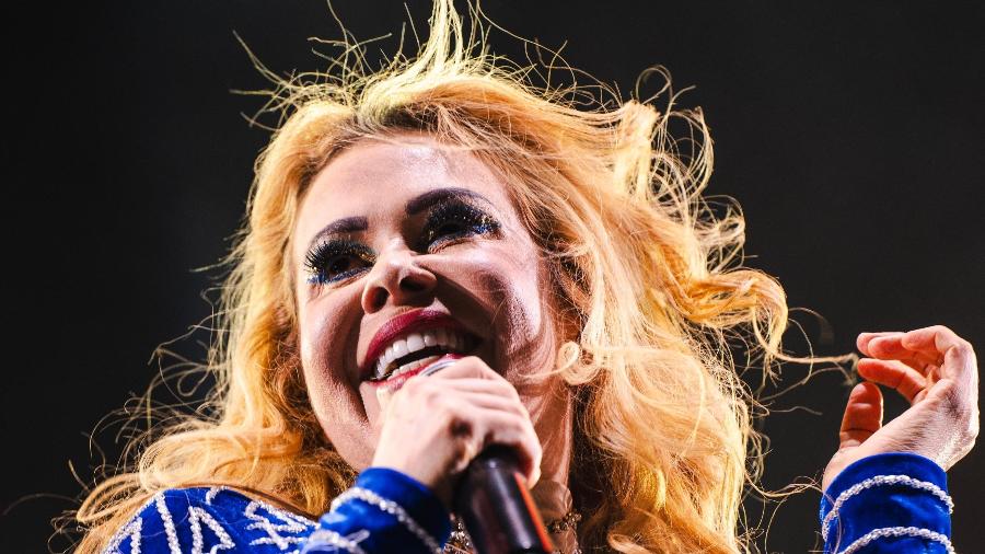 A cantora Joelma se apresenta no Rock the Mountain 2024