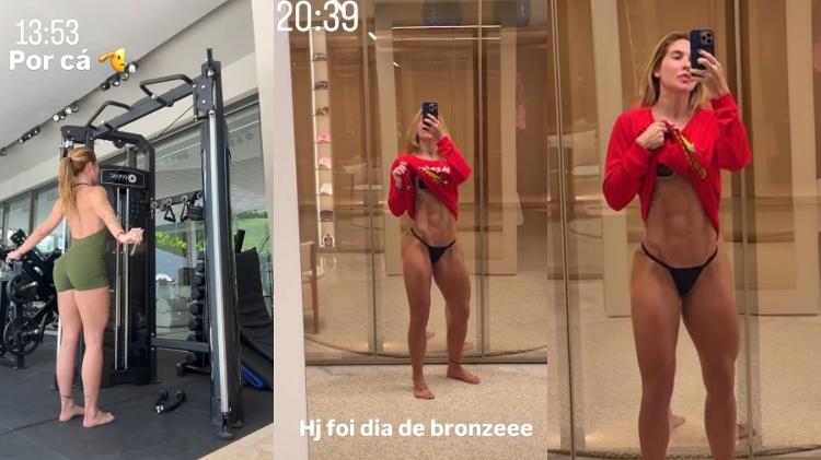 Virginia Fonseca mostrou os resultados do seu bronzeamento e exibiu seu treino Virginia Fonseca mostrou os resultados do seu bronzeamento e exibiu seu treino