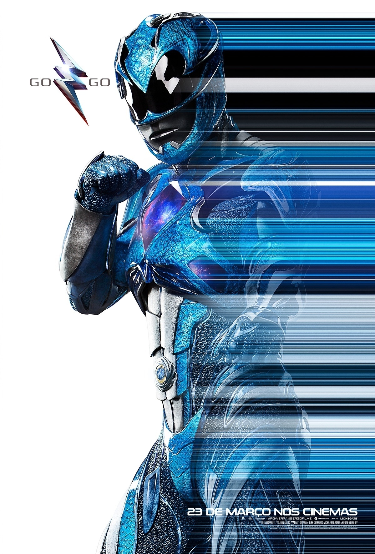 RJ Cyler é o Ranger Azul no novo filme "Power Rangers", que chega aos cinemas dia 23 de março de 2017 - Divulgação
