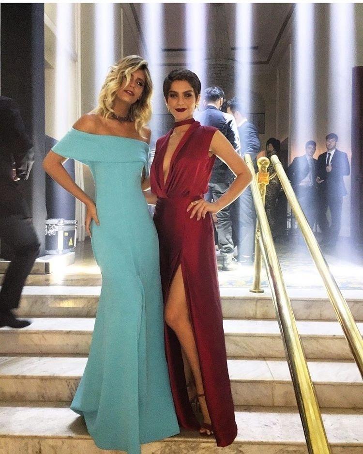 Bem relacionada, Marina Pumar tirou uma foto com a atriz Isabella Santoni no prêmio QG de 2016 - Reprodução/Instagram/marinapumar