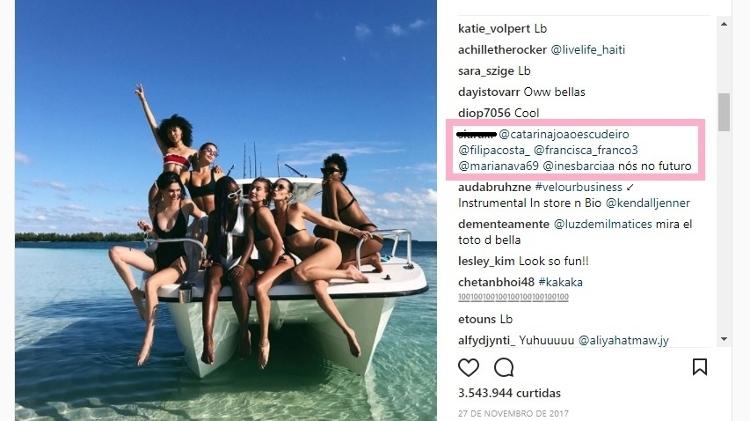 Post de Kendal Jenner - Reprodução @kendalljenner - Reprodução @kendalljenner