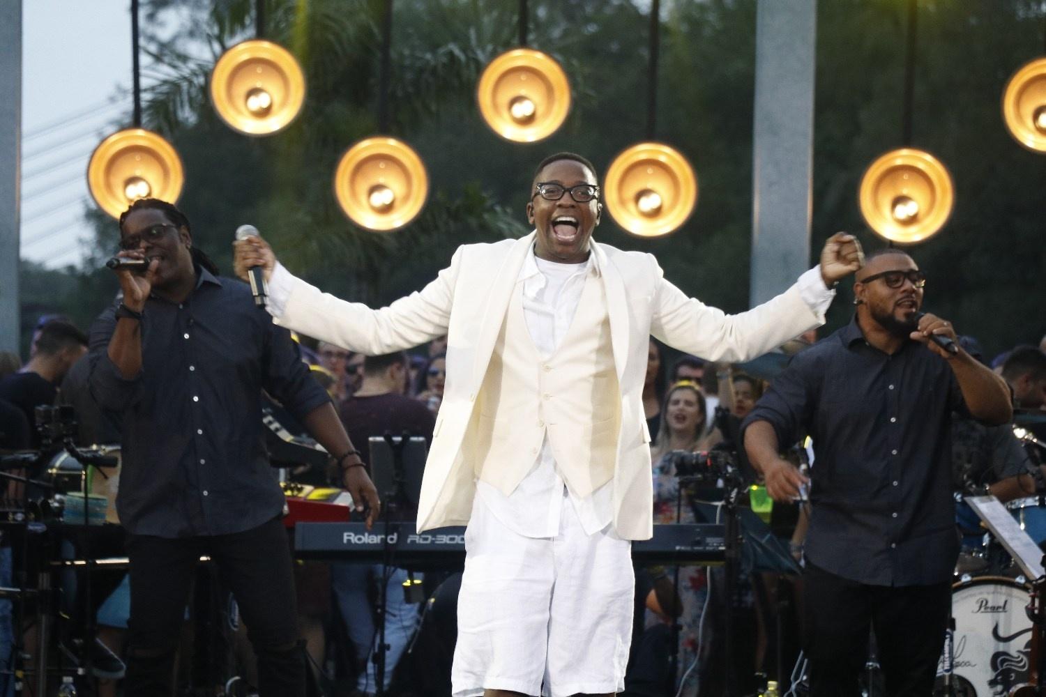 Neste domingo (1º), o cantor e compositor Mumuzinho gravou o DVD ao vivo "A Voz do Meu Samba", com a participação da cantora Alcione - Fred Pontes/Divulgação