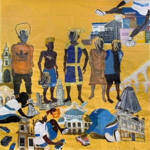 A pintura de Maxwell Alexandre que é capa do disco "Gigantes", de BK - Divulgação - Divulgação