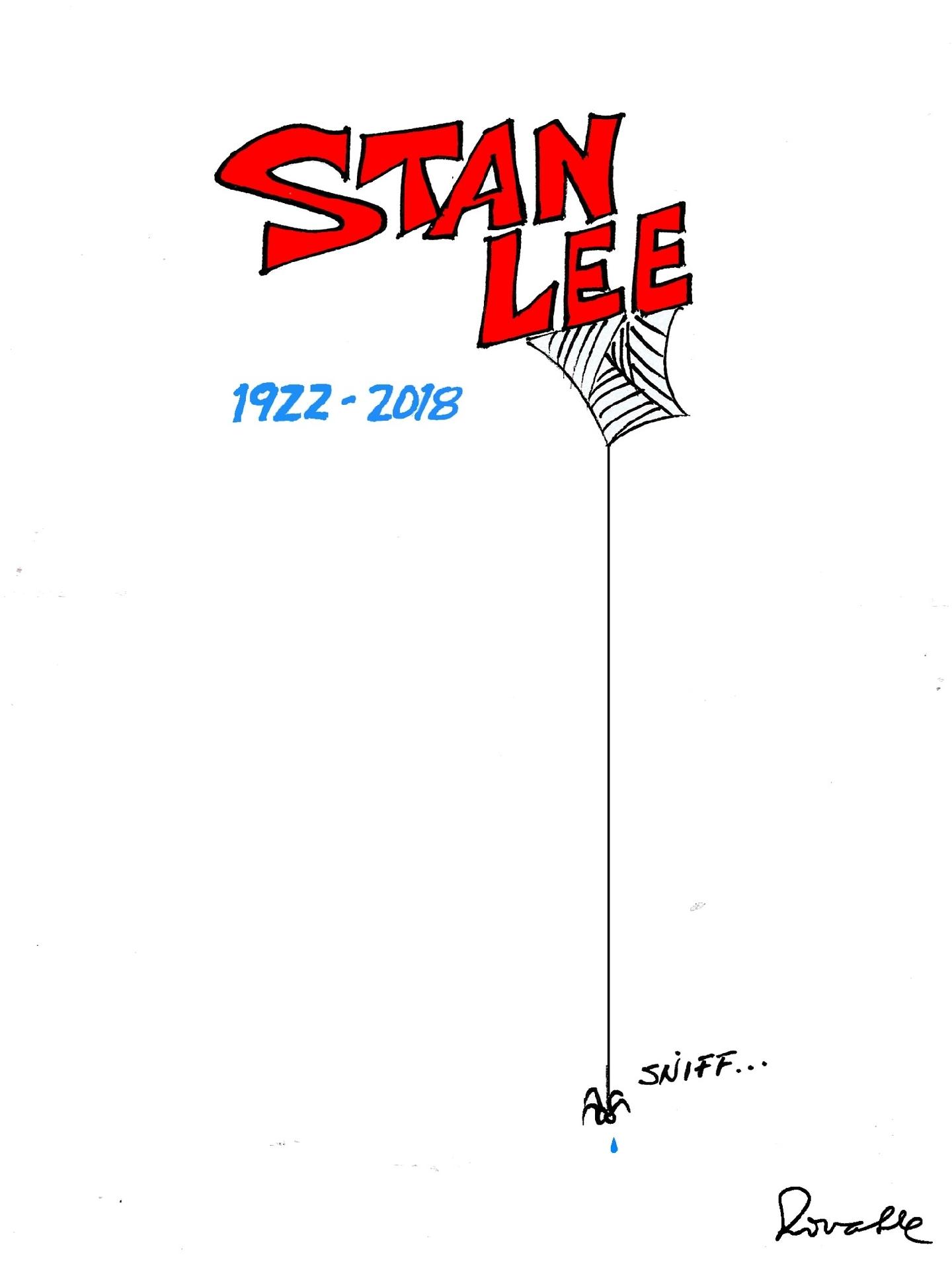 Homenagem feita a Stan Lee pelo artista brasileiro Ronaldo - Ronaldo