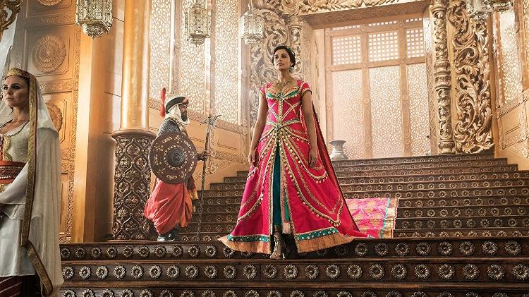 Naomi Scott vive Jasmine em "Aladdin" - Divulgação/IMDb - Divulgação/IMDb