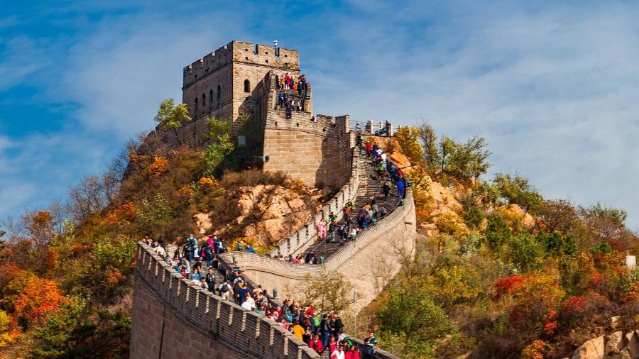 A Grande Muralha da China é uma das atrações turísticas fechadas por causa do coronavírus - Getty Images