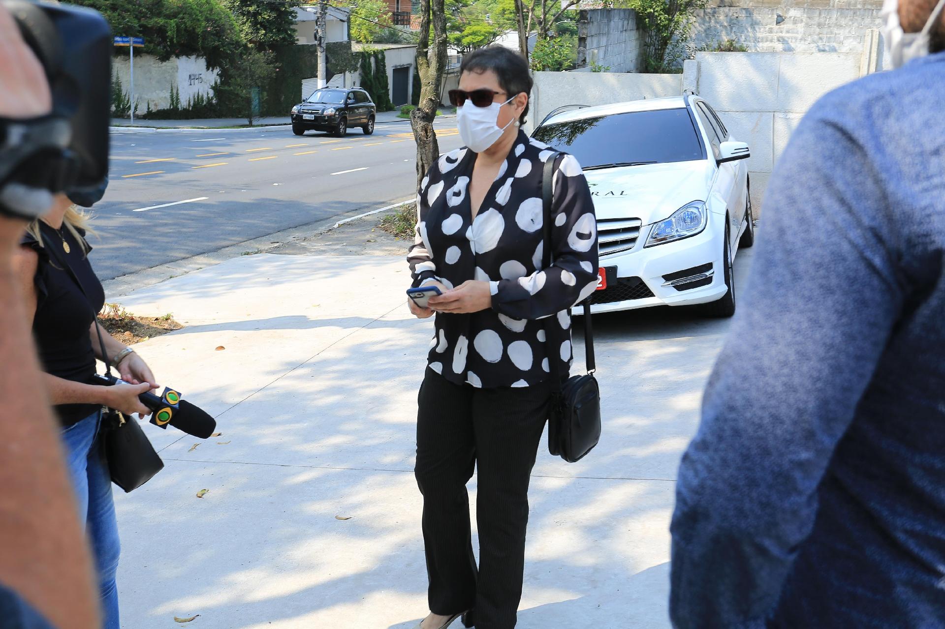 Esther Rocha, ex-assessora do Gugu, participou da cerimônia hoje pela manhã no Morumbi (SP) - Amauri Nehn/Brazil News