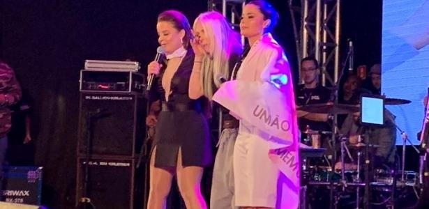 Luiza Sonza se emociona com Maiara e Maraísa ao homenagear Marília Mendonça