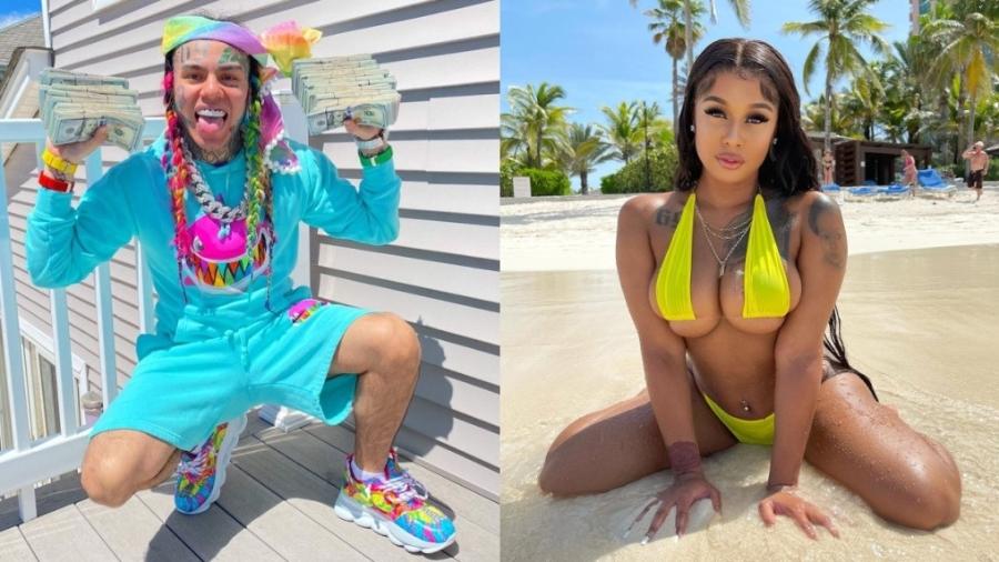 Rachel Wattley, namorada do rapper Tekashi 6ix9ine, foi levada para a delegacia na noite de ontem  - Reprodução/Instagram