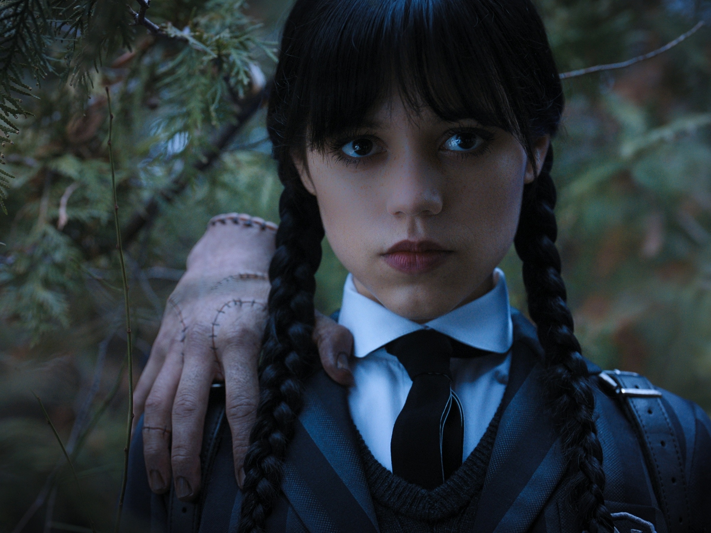 Fantasia Wandinha Addams Adulto e Infantil – Vestido Netflix