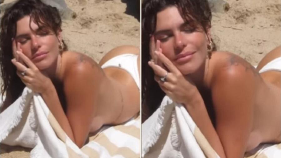 Mariana Goldfarb aparece aproveitando sol em praia de Portugal - Reprodução/Instagram 