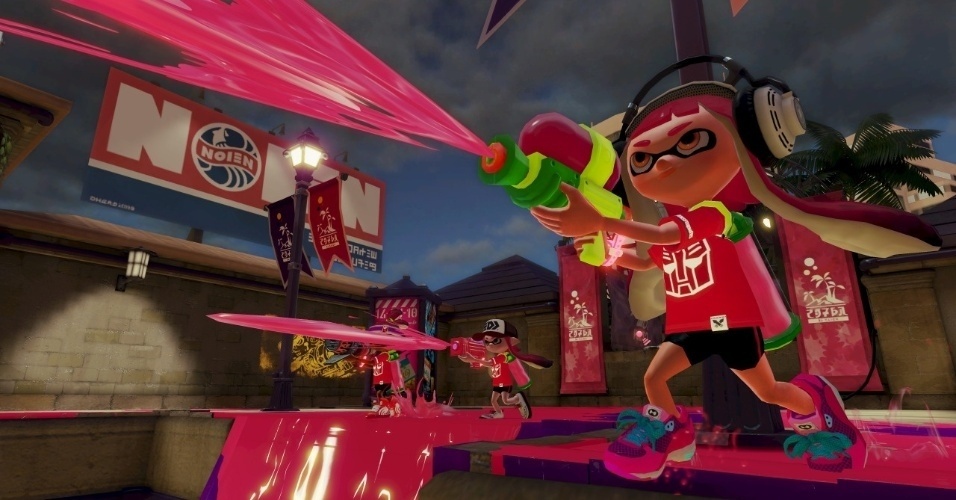 EXCLUSIVO WII U: Poucos botaram fé no inusitado 'paintball' da Nintendo, mas a jogabilidade simples e cheia de estilo de "Splatoon" cativou - Divulgação