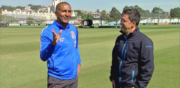 Fernando Fernandes entrevista o técnico Cristóvão Borges - Divulgação - Divulgação