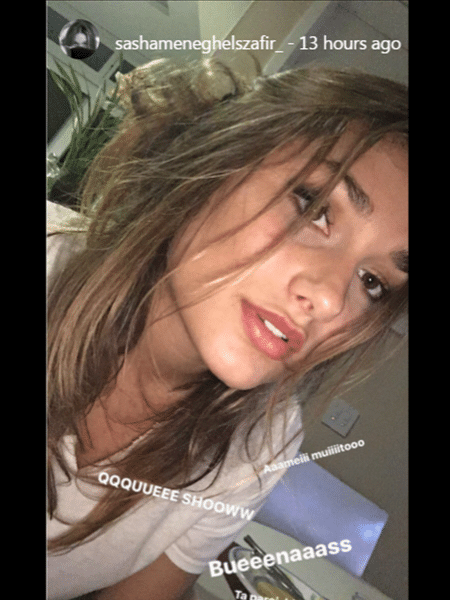 Sasha mostra foto descabelada após show de Ed Sheeran - Reprodução/Instagram - Reprodução/Instagram
