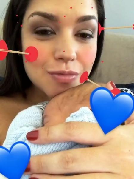 Thais Fersoza usou um filtro para mostrar "como se sente" - Reprodução/Instagram - Reprodução/Instagram
