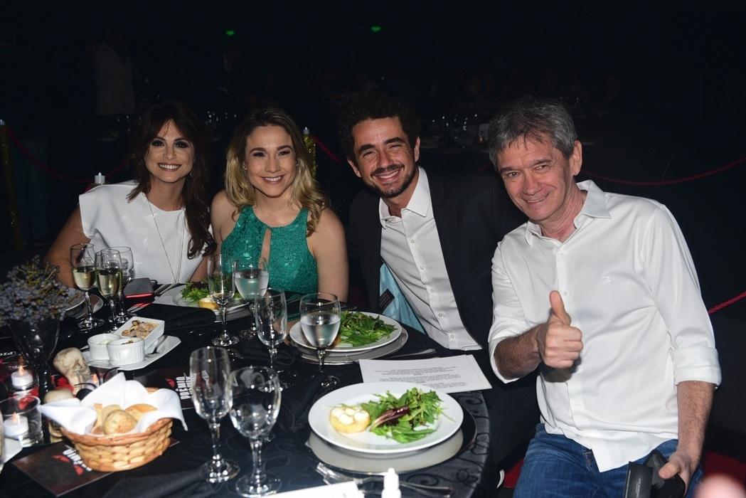 Priscila Montandon, Fernanda Gentil, Felipe Andreoli e Serginho Groisman - AgNews