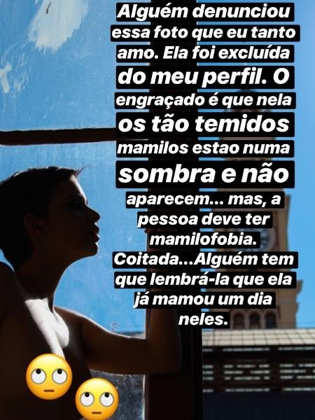 Greta Antoine desabafa após ter foto nua apagada - Reprodução/Instagram/gretaantoine - Reprodução/Instagram/gretaantoine