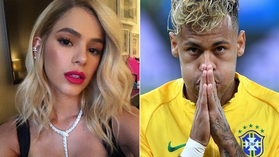 Bruna Marquezine e Neymar loiros - Montagem/UOL