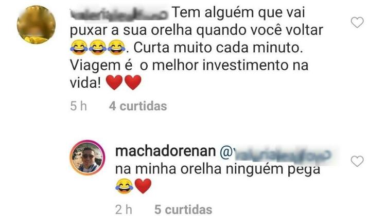 Renan Machado, irmão de Anitta, responde seguidora e limita comentários - Reprodução/Instagram - Reprodução/Instagram