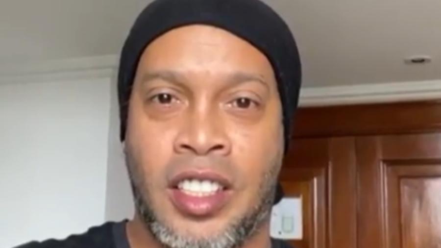 Ronaldinho Gaúcho anuncia que está com covid-19 - Reprodução/Instagram