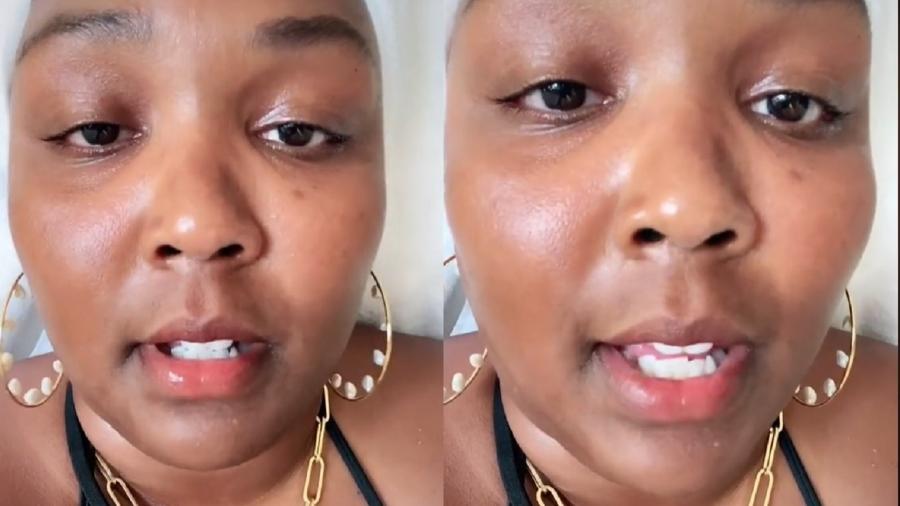 Lizzo compartilhou emoções em vídeo no Tiktok - Reprodução/Tiktok