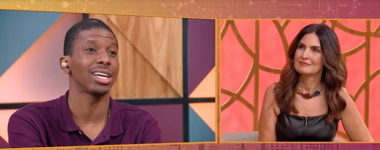 Lucas no 'Encontro com Fátima Bernardes' - Reprodução/TV Globo - Reprodução/TV Globo