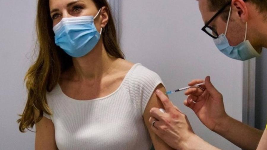 Kate Middleton recebe 1ª dose da vacina contra Covid-19 - Reprodução/Divulgação