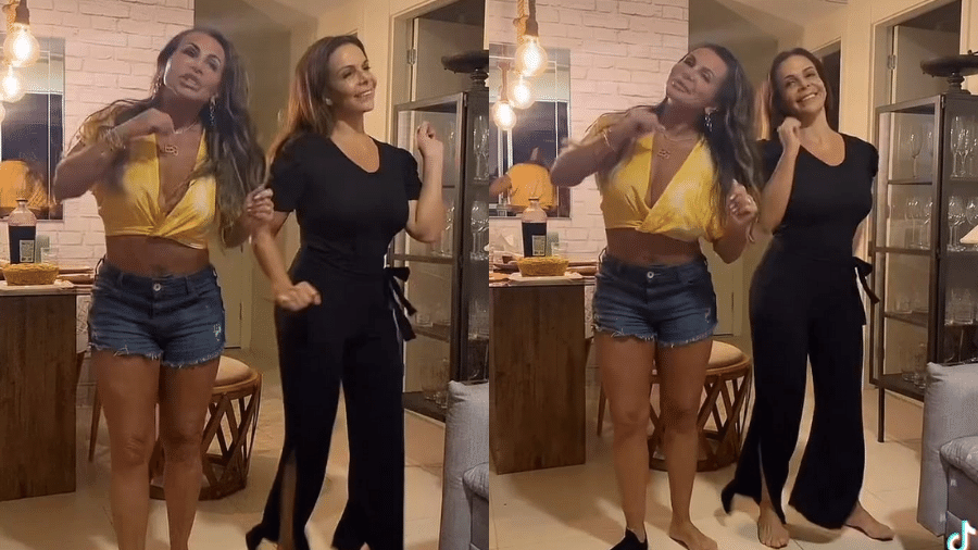 Gretchen animou os seguidores ao postar dancinha com a irmã Sula Miranda - Reprodução/Instagram