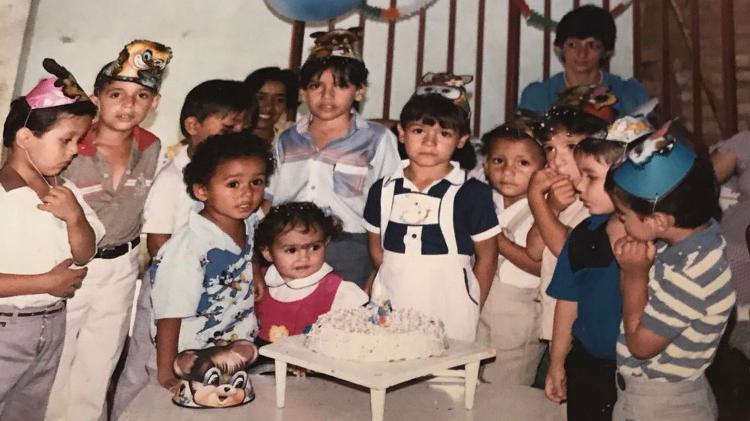 Primos e amigos no aniversário da irmã de Dagoberto, Andrea - Arquivo pessoal - Arquivo pessoal