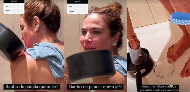 Luciana Gimenez mostra perrengue chique com banho de panela na França