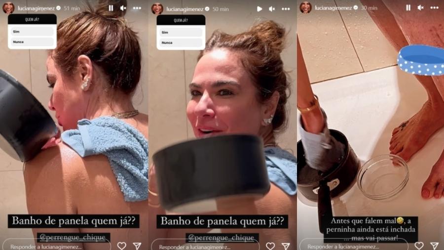 Luciana Gimenez toma "banho de panela" durante viagem à França - Instagram/@lucianagimenez