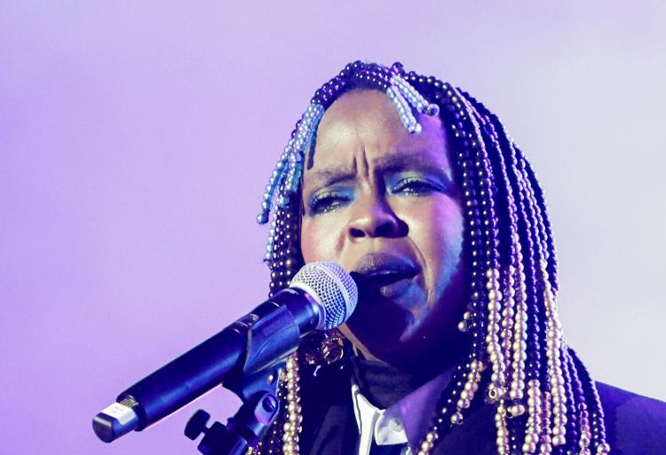 Lauryn Hill em show no festival Chic Show 50 Anos, em São Paulo, na noite de sábado (13)