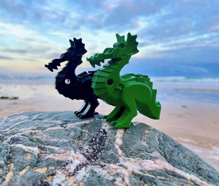 Peças de Lego encontrada em praia  