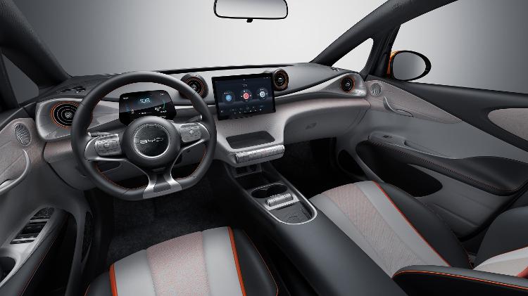 Cabine do BYD Dolphin