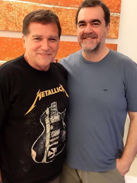O produtor Marcelo Fróes com Jerry Adriano: Projeto de biografia e novo disco - Arquivo Pessoal/Divulgação - Arquivo Pessoal/Divulgação