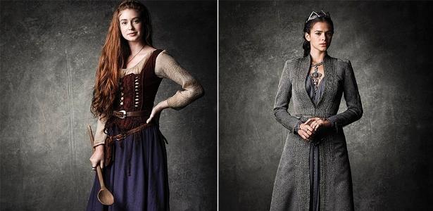 Marina Ruy Barbosa vive a mocinha Amália e Bruna Marquezine a vilã Catarina na novela "Deus Salve o Rei" - Sergio Zalis/Globo - Sergio Zalis/Globo