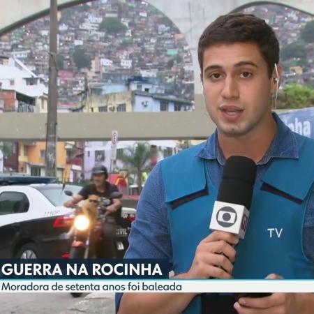 "Gato motoqueiro" roubou a cena no "RJ2" - Reprodução/TV Globo - Reprodução/TV Globo