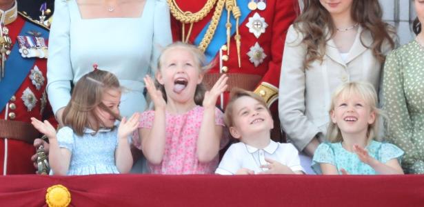 Charlotte, Savannah, George e Isla no Trooping The Colour - Getty Images - Getty Images