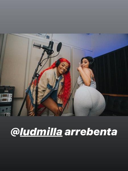 Cardi B elogia Ludmilla em post no Instagram - Reprodução/Instagram