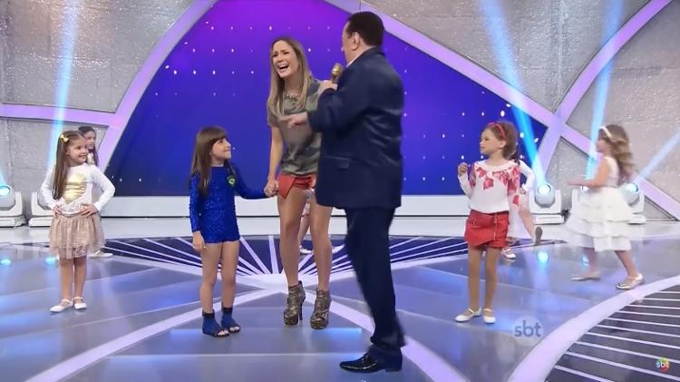 Analu Sampaio conheceu Claudia Leitte em 2015, no Programa Raul Gil (SBT) - Reprodução/SBT - Reprodução/SBT