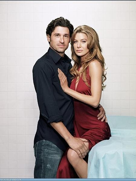 Ellen Pompeo e Patrick Dempsey formaram um casal em "Grey"s Anatomy" - Divulgação