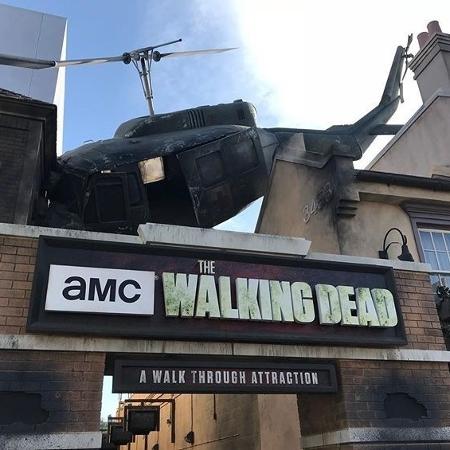 Atração baseada em "The Walking Dead" do parque temático da Universal Studios Hollywood  - Reprodução/Instagram