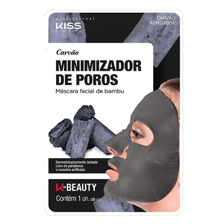 Máscara Facial de Bambu Carvão, Kiss New York Professional, - Divulgação - Divulgação